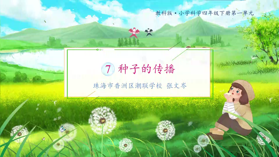 《种子的传播》教学视频